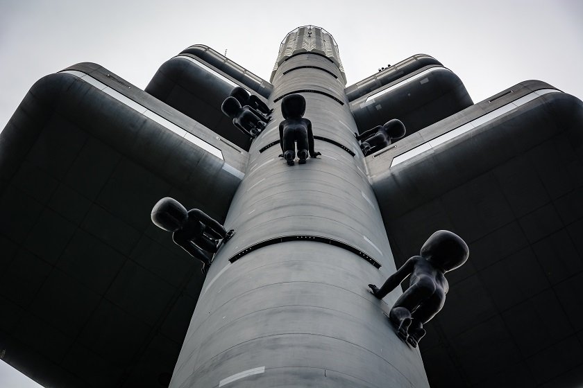 Babies on Žižkov Tower