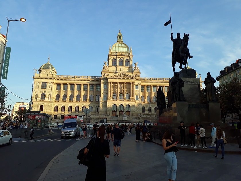 National Museum and St. Wenceslas Statue