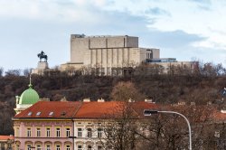 National Monument on Vítkov Hill from Žižkov