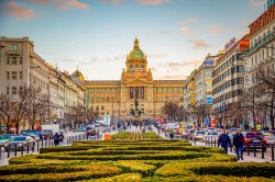 Wenceslas Square and National Museum