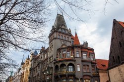Beautiful architecture in Pařížská Street